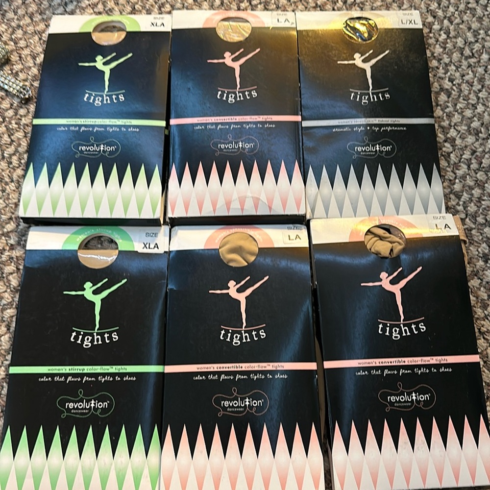 Revolution dance tights normally $13 each asking $30 for all